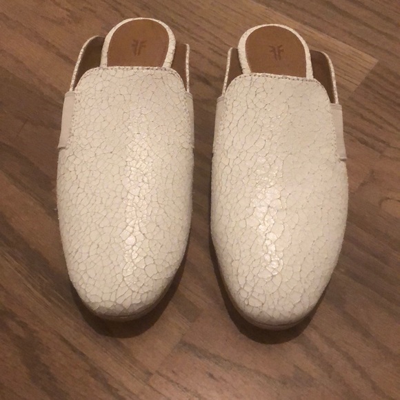 NWT Frye White Terri Mule Size 6 - Picture 7 of 10